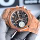 HBF replica audemars piguet royal oak chronograph rose gold black dial watch (3)_th.jpg
